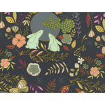 autumn glow and bunny print jersey fabric 