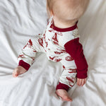 Organic Toddler & Baby Romper | Air Travel Long Leg Popper Romper