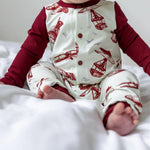 Organic Toddler & Baby Romper | Air Travel Long Leg Popper Romper