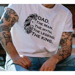 Printed fathers day t-shirt by Lottie & Lysh. Ethical fashion made in the Uk.