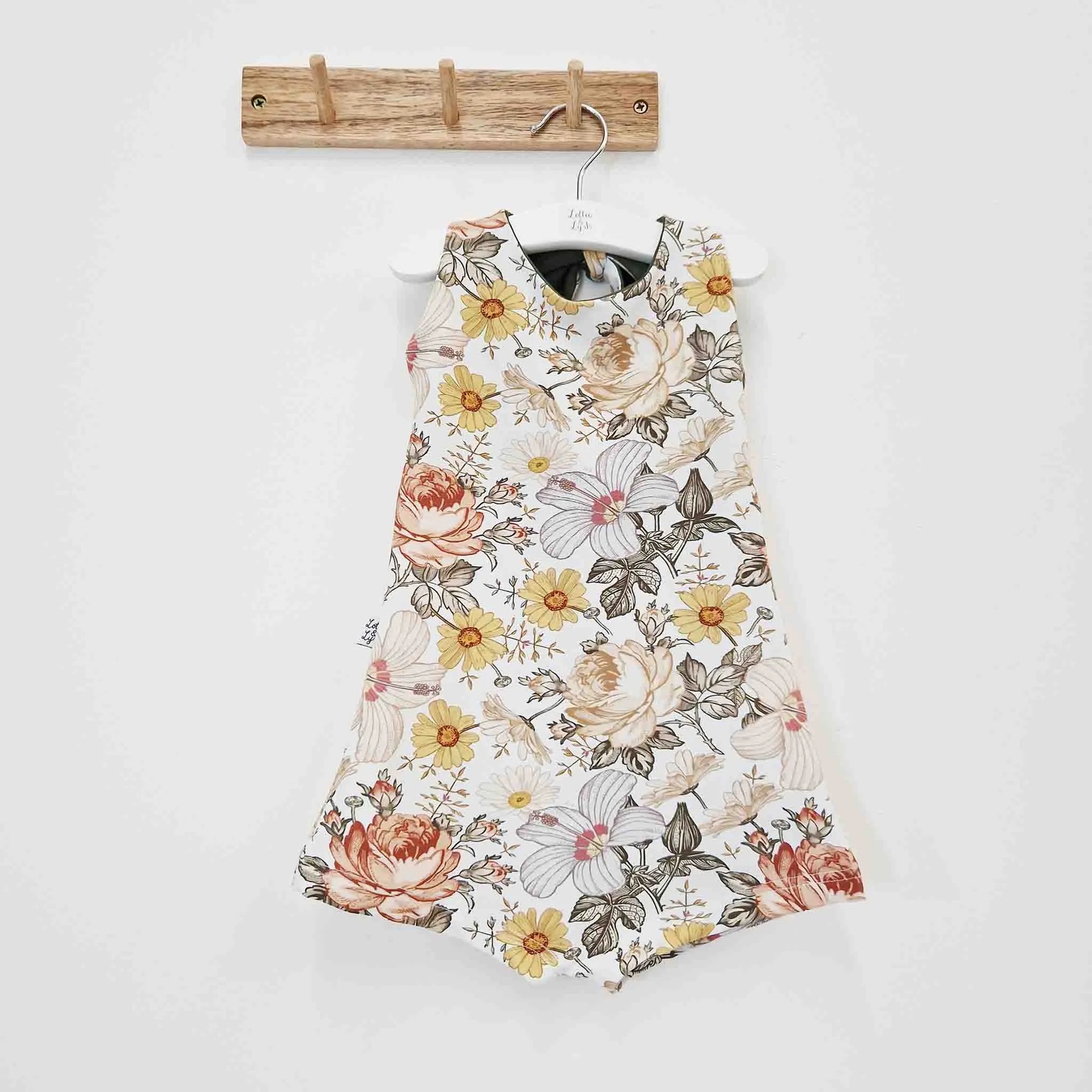 Girl s Floral Bow Back Playsuit Lottie Lysh 1 10 years