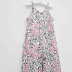 Lottie & Lysh floral blush wide leg jumpsuit for toddlers and children
