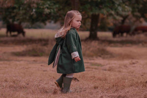 Vegan wool bunny coat for girls by lottie and lysh