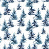 inky trees jersey on a white background with blue print