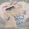 girls bunny coat handmade by lottie & lysh in the Uk. Ethical suppliers of boutique style baby clothing